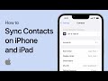 How To Sync Contacts on iPhone and iPad - Easy Guide