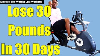 Exercise Bike Weight Loss Workout 👉 Use a RECUMBENT or Stationary Bike