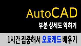 오토캐드 프로그램 1시간에 배우는 부분 상세도 익히기_Auto CAD 2022 .