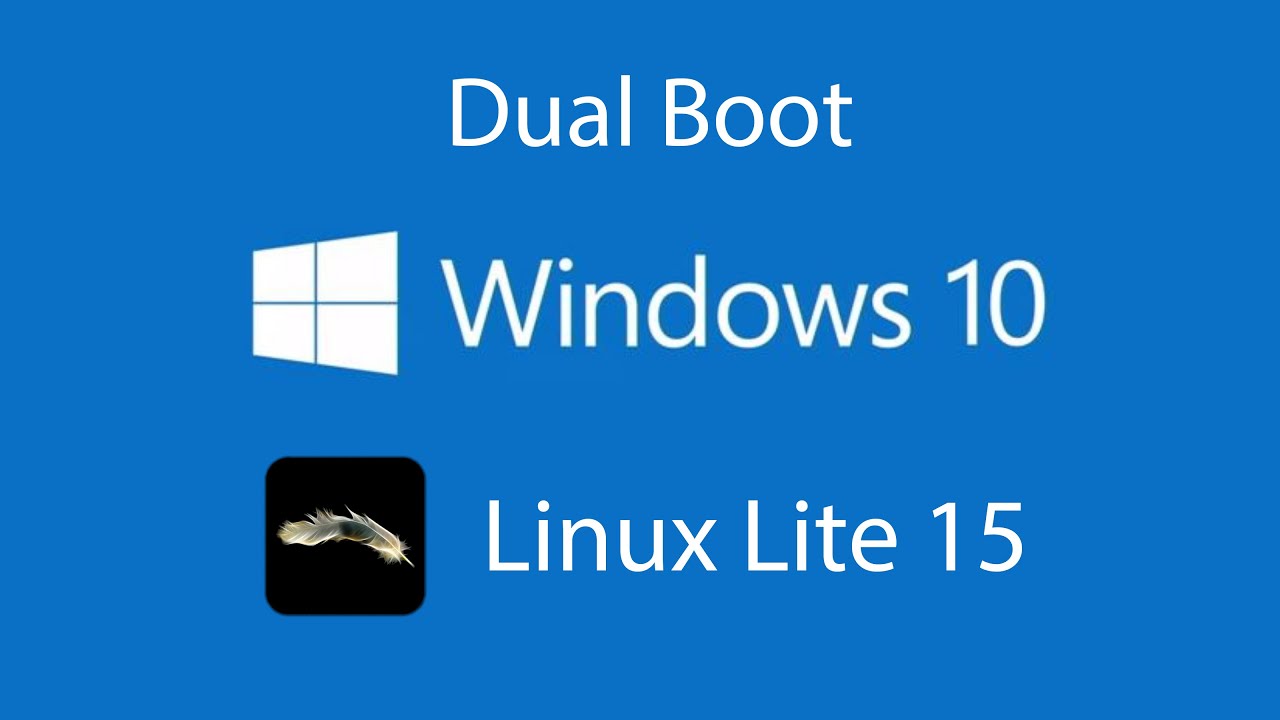 How To Dual Boot Windows 10 With Linux Lite 2016 - YouTube