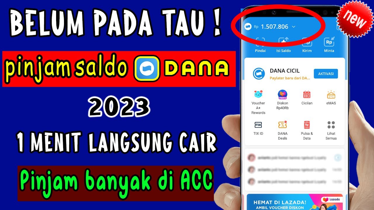 Cara Pinjam Uang Di DANA Terbaru 2023 - Tanpa KTP Pinjaman Saldo Dana ...