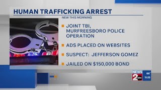 Human trafficking investigation leads to arrest in Rutherford County