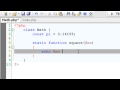 Per-Class Constants And Static Methods: PHP OOP