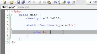 Per-Class Constants And Static Methods: PHP OOP