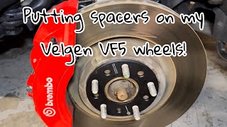 Using Spacers on my Velgen VF5 wheels. Why do it and does it work?