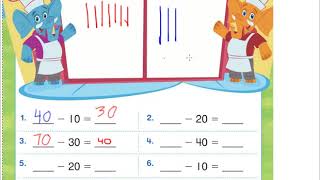 lesson 11-2 (subtracting tens with hundred chart)