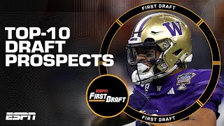 Mel Kiper Jr's Top-10 draft prospects for the 2024 NFL Draft | First Draft 🏈