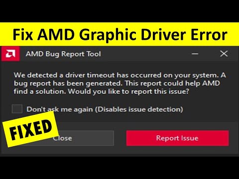 How to Fix AMD Driver Timeout Has Occurred Error in Windows 11