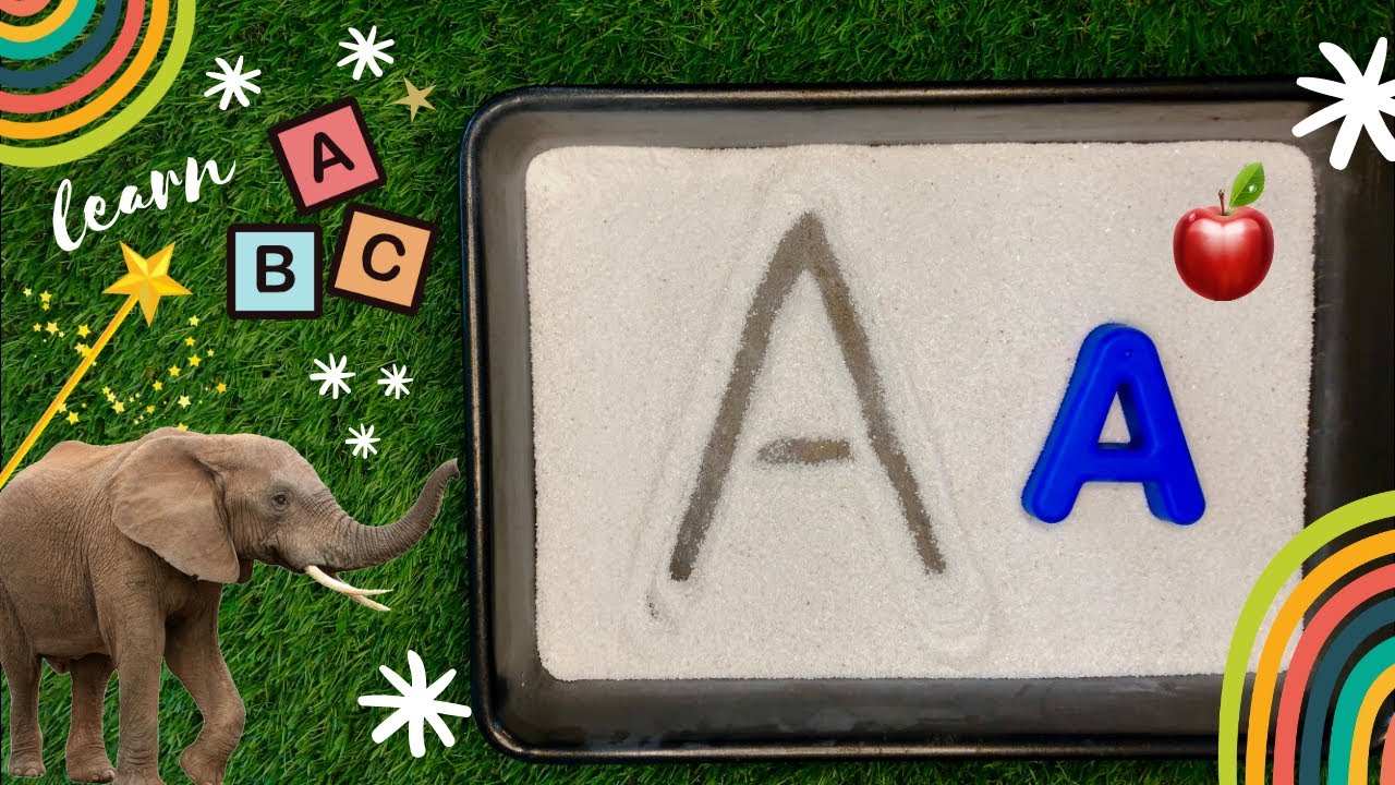 How To Write Letters For Children | Teaching Writing ABC For Preschool ...