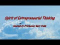 Spirit of entrepreneurial thinking