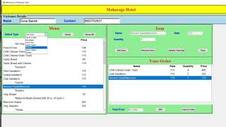 Hotel Billing System In Python With Source Code | Source Code & Projects