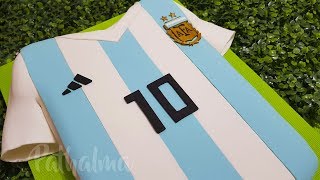 CAKE OF ARGENTINA FOOTBALL T-SHIRT! ⚽