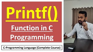 Printf() Function | Printf Statement | C Programming Language | Hindi