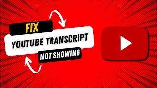YouTube 'Show transcript' not showing up? Here is the FIX
