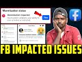 facebook monetization impacted problem solve | fb monetization | Facebook monetization impacted 2024