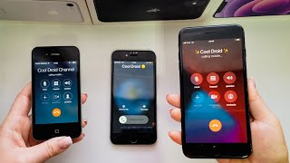 Apple 🍎 Iphone 4 vs Iphone 7 Plus  vs Iphone X / Incoming & outgoing calls ( various ringtones)