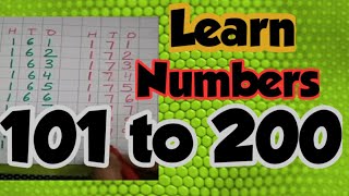 #101to200 #numbers || learn counting 101  to 200 for kids | 101 to 200 class -1 | #NUMBERS101-200