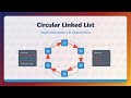 Circular Linked List Explained for Beginners | Implementation & Operations