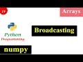 Broadcasting | NumPy Tutorials | Python Programming