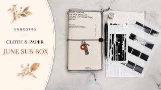 Cloth & Paper June Sub Box Unboxing | Minimal Planner Inserts, Dashboards & More