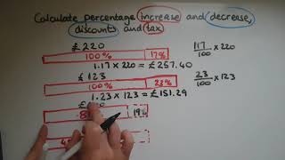 L2.13.3. Functional Skills Maths Level 2: Calculate percentage increases, decreases and discounts