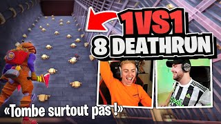 Deathrun 1vs1 encore jamais vu contre Michou sur Fortnite Créatif !