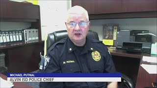 What will be done if a violent threat to Alvin ISD is made online? What are the consequences?