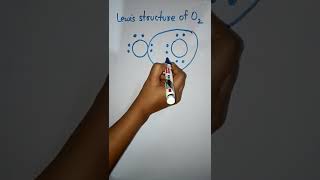 Lewis structure of Oxygen #chemistry#shorts#lewisdotstructure#inorganicchemistry