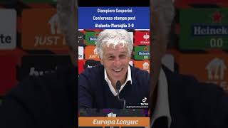 Giampiero Gasperini Conferenza stampa post Atalanta-Marsiglia 3-0 Europa League semifinale ritorno