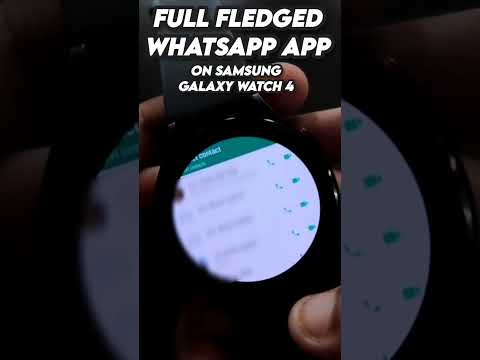 #shorts Obtenga la aplicación WhatsApp completa en el Samsung Galaxy Watch 4.