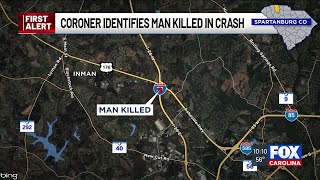 Coroner identifies man killed in Upstate crash on I-26