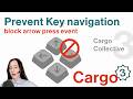 Fix arrow key press navigation on Cargo Website (JS tutorial)
