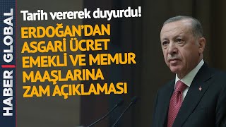 Cumhurbaşkanı Erdoğan'dan Memur, Emekli ve Asgari Ücrete Zam Açıklaması!