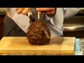 How to cut and serve a Mrs. Prindable's gourmet jumbo apple gift