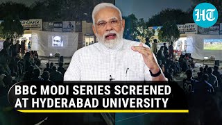 Hyderabad University students snub Modi govt's order; Watch BBC’s documentary on campus