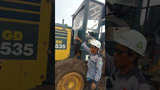 #pentingnya p2h motor grader Komatsu 535 untuk mengetahui kondisi unit #