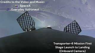 Falcon 9 by SpaceX (Booster Video Timelapse) - Transporter 6