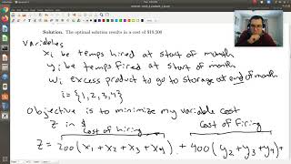 Linear Programming (Production-Scheduling 2) Example: LibreOffice Calc