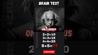 Brain Test and IQ | Can you solve this math puzzle😎 #viral #math #iq #mathgames #realquizzes