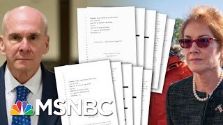The First Look At The Transcripts From Witnesses In The Impeachment Investigation | Deadline | MSNBC