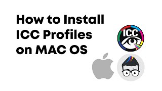 Installing ICC Profiles on Mac OS
