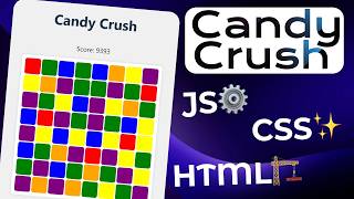 Build CANDY CRUSH in React! 🍬 (Step-by-Step Tutorial) | React Game Dev for Beginners 💻🔥