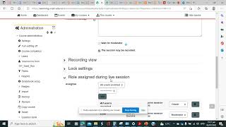 Setting up BBB sessions