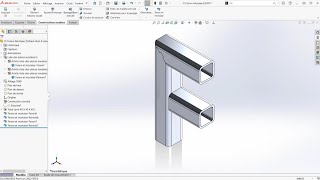 Tenon et mortaise avec de la construction soudée