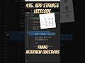 Leetcode 415 - Add Strings #leetcode #python #faang #codinginterview #interviewquestions #coding