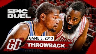 When Kevin Durant & James Harden BECAME VILLAINS 🔥EPIC Playoff Duel Highlights | Game 3, 2013