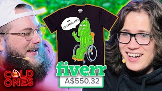 Paying the MOST EXPENSIVE Designers on Fiverr to Make Dumb Shirts (Then Selling Them)