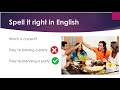 Test your English:  Spelling Verbs with -ing endings