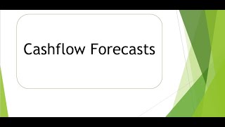 Cashflow forecasts for IGCSE/AS Level/ A level/ IB/ HS Diploma courses