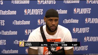 LeBron James After Game 5: "We Got Our Ass Kicked"